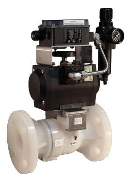 V-orifice flow control valve made by TECHLINK