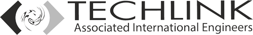 Logo of Techlink Associated International Engineers, transparent background