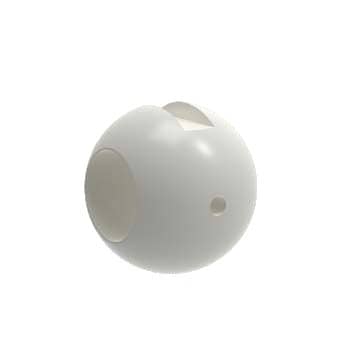 Type O ball for SAFI valve