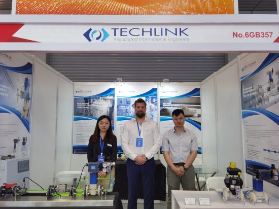 Our team on Techlink booth at CIBF 2023